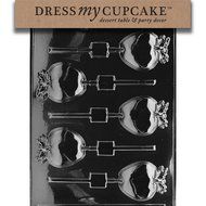 Dress My Cupcake Chocolate Candy Mold, Apple Lollipop