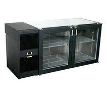 Glastender LP60 Low Profile Refrigerated Back Bar Cabinet two section 60"W