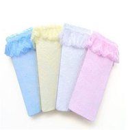 Banggood 1 pair Girls' Soft Lace Trim Knee-High Tube Socks N2