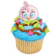 Angry Birds Stella Cupcake Rings - 24 pc