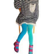 Phoneix New Chilren Girls Kids Two color Pantyhose Tights candy colored Stockings N8