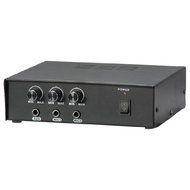 Pyle PMSA20 Compact PA Public Address Amplifier, Multi-Source 1/4&rsquo;&rsquo; Audio/Microphone Inputs (50 Watt)
