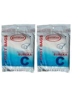 6 Eureka C Allergy Mighty Might canister Vacuum Bags, White Westinghouse, Floorshow Cleaner, Home Cleaning Systm...