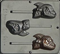 Shark Lollipop Chocolate Candy Mold 3357