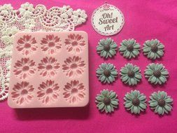 Small Daisy Silicone Mold By Oh! Sweet Art FDA Approved for Food N2