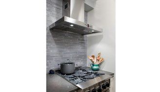 Faber Stilo Designer STIL24SS 24" Chimney Wall Mount Chimney Range Hood With 600 CFM Internal Pro Blower Halogen... N5