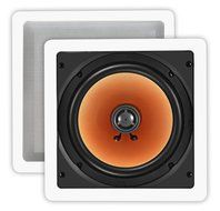 OSD Audio CW840SQ White 8-inch Poly Square In-Ceiling or In-Wall Speaker Pair N11