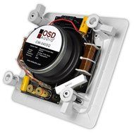 OSD Audio CW840SQ White 8-inch Poly Square In-Ceiling or In-Wall Speaker Pair N13