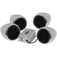 BOSS AUDIO MC450 1,000-Watt Chrome Motorcycle/All-Terrain Speaker &amp; Amp System (Without Bluetooth