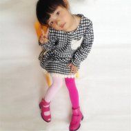 Phoneix New Chilren Girls Kids Two color Pantyhose Tights candy colored Stockings N11