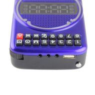 Longruner Portable Voice Amplifier Clock Fm USB Mini Megaphone Loudspeaker for Teacher,tour,sales(black) N11