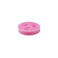 SHINA New Arrival Fondant Silicone Sugar Three Circular Peony Flowers Shaped Cake Craft Mold For Your Baby N3