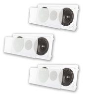 Acoustic Audio CC6 In-Wall 6.5&quot; Left Center Right Front Speaker System 900W CC6-3S