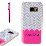 Galaxy S7 Edge Case, Firefish [Fashion Style] [Anti-slip] Ultra Slim Exact Fit Lightweight Flexible TPU Soft Back... N17