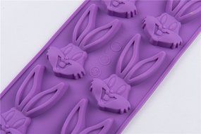 6 Cavity Silicone Rabbit Cake Pudding Jelly Chocolate Mold Handmade Soap Making Mould N3