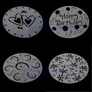 New 4 Pcs Variety Cake Cupcake Template Stencil Mold Birthday Spiral Decoration