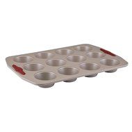Paula Deen Signature Nonstick Bakeware with Red Grips 12-Cup Muffin and Cupcake Pan N2