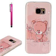 Galaxy S7 Edge Case, Firefish [Fashion Style] [Anti-slip] Ultra Slim Exact Fit Lightweight Flexible TPU Soft Back... N37