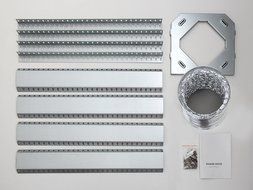 30" Stainless Steel Tempered Glass LCD Display Lighted Touch Control Panel Island Mount Kitchen Vent Cooking Fan...