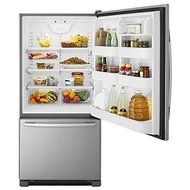 Amana ABB2224BRM 21.9 Cu. Ft. Stainless Steel Bottom Freezer Refrigerator - Energy Star