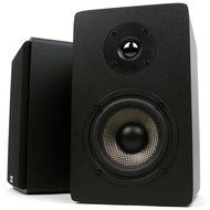 Micca MB42X Bookshelf Speakers With 4-Inch Carbon Fiber Woofer and Silk Dome Tweeter (Black, Pair) and AmazonBasics... N4