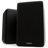 Micca MB42X Bookshelf Speakers With 4-Inch Carbon Fiber Woofer and Silk Dome Tweeter (Black, Pair) and AmazonBasics... N5