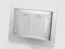 30" Stainless Steel Tempered Glass LCD Display Lighted Touch Control Panel Island Mount Kitchen Vent Cooking Fan... N2