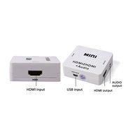 Generic Mini Compact HDMI Extractor Converter HDMI to HDMI Audio Converter Box Adapter White with 3.5mm Stereo... N4