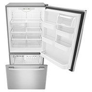 Amana ABB2224BRM 21.9 Cu. Ft. Stainless Steel Bottom Freezer Refrigerator - Energy Star N4