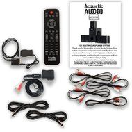 Acoustic Audio AA5104 600W 5.1 Speaker System with Bluetooth, Optical Input and 2 Extension Cables AA5104BD-2