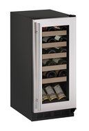 U-Line U1215WCS00A Built-in/Freestanding Wine Storage, 15", Stainless Steel