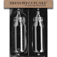 Dress My Cupcake DMCB038 Chocolate Candy Mold, 8-Ounce Baby Bottle, Baby Shower