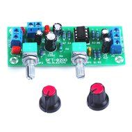Qianson DC 12V-24V Low-pass Filter NE5532 Bass Tone Subwoofer Pre-Amplifier Preamp Board N5