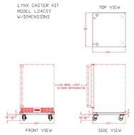 Lynx L24CST Refrigerator Caster Kit N2