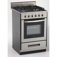 Avanti DG2450SS-1 24-Inch Gas Range Sealed Burners, Stainless Steel
