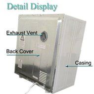 Panda Portable Compact Cloths Dryer Apartment Size 110v stainless Steel Drum See Through Window8.8lbs Capacity... N10