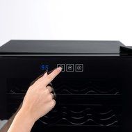 Wine Enthusiast Silent 12 Bottle Touchscreen Wine Refrigerator