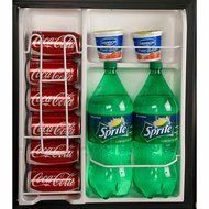 3.2 Cubic Feet 2-Door True-Freezer Compartment, Refrigerator, Black N2