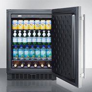 Summit SPR627OSCSS 24" Built In/Freestanding Outdoor Refrigerator with Fully Finished Cabinet Factory Installed...