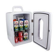 Elifjug Mini Fridge 12L Hot and cold dual-temperature mode Compact single door refrigerator