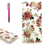 Xperia Z3 Case, Firefish [Shock Absorbent] [Slim Fit] [Anti Slip] Design Clear TPU Gel Silicone Soft Protective... N106