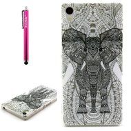 Xperia Z3 Case, Firefish [Shock Absorbent] [Slim Fit] [Anti Slip] Design Clear TPU Gel Silicone Soft Protective... N107