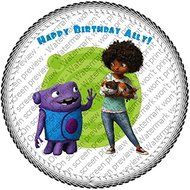 Dreamworks Home Edible Icing Image Cake Topper 6 inch Round N3
