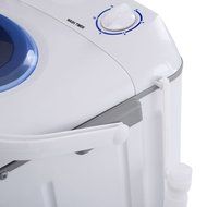 Kissemoji Manual Mini Portable 7.7lbs Washing Machine Washer Compact Single Tub N2
