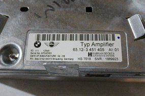 2007 - 2010 MINI COOPER R56 OEM AUDIO AMPLIFIER AMP HARMAN BECKER # 65123451405 (E.C.A.P) N4