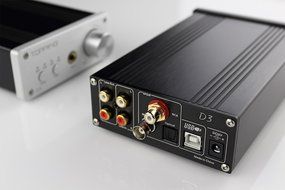 TP30-MK2 Digital Hi-Fi Power Stereo Subwoofer Amplifier 16bit/48kHz USB DAC Headphone Amp (Silver) N26