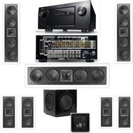 Klipsch KL-6504-THX(3 Speaker) In-Wall 7.1-SW-310 Denon IN-Command AVR-4520CI- White