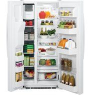 GE GSS23HGHWW 22.5 Cu. Ft. White Side-By-Side Refrigerator