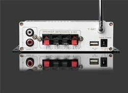 Douk Audio Bluetooth Digital HiFi Stereo Power Amplifier Bass Auto Car Audio Amp USB MP3 FM (Blue) N24