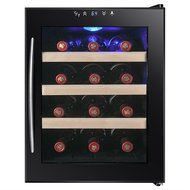 AKDY&reg; 12 Bottles Thermoelectric LED Display Touch Temperature Control Counter Top Quiet Wine Chiller Cooler Cellar